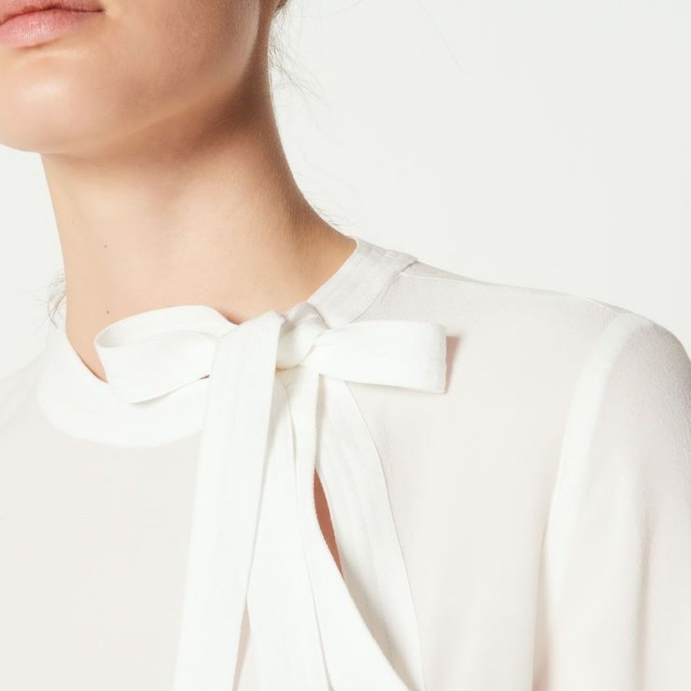 Sandro blouse with bow detail